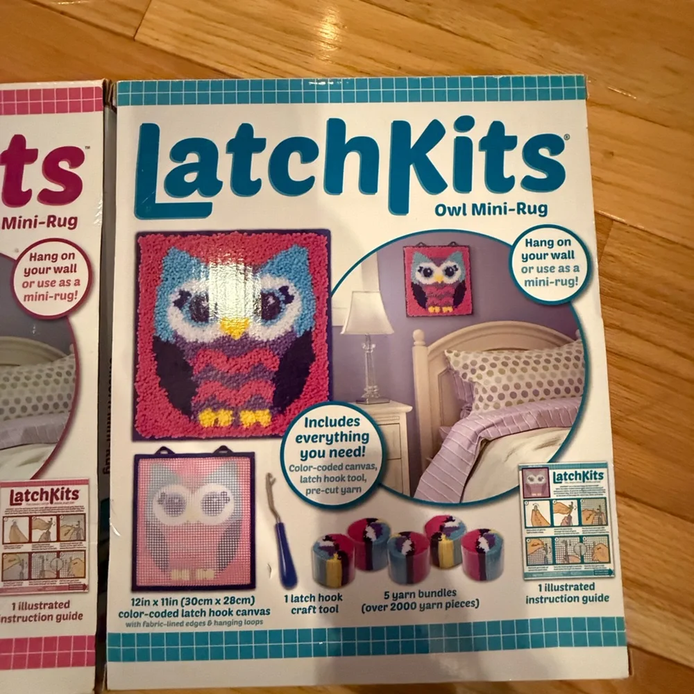 Unicorn and Owl Mini-Rug Kit for Kids